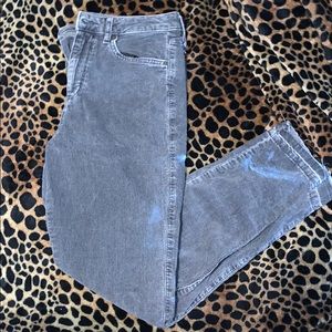 Aeropostale corduroy high waisted ankle jeggings